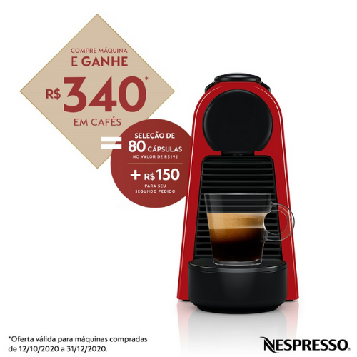 Elétrica Nespresso Essenza Vermelha 220V - Recife Online