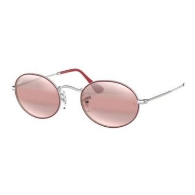 Óculos de Sol Ray Ban Oval - Vermelho Fosco