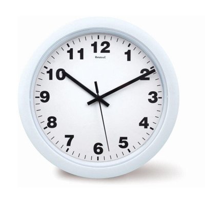 Relógio de Parede Analógico Relobraz 30cm – Branco