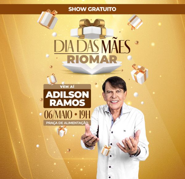 Adilson Ramos faz show gratuito para o Dia das Mães