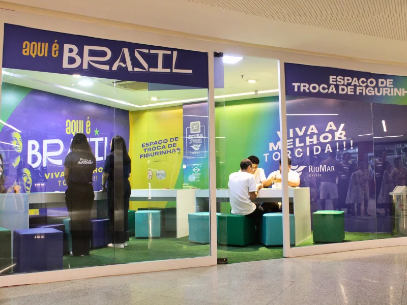 RioMar Recife inaugura espaço exclusivo para a troca de figurinhas