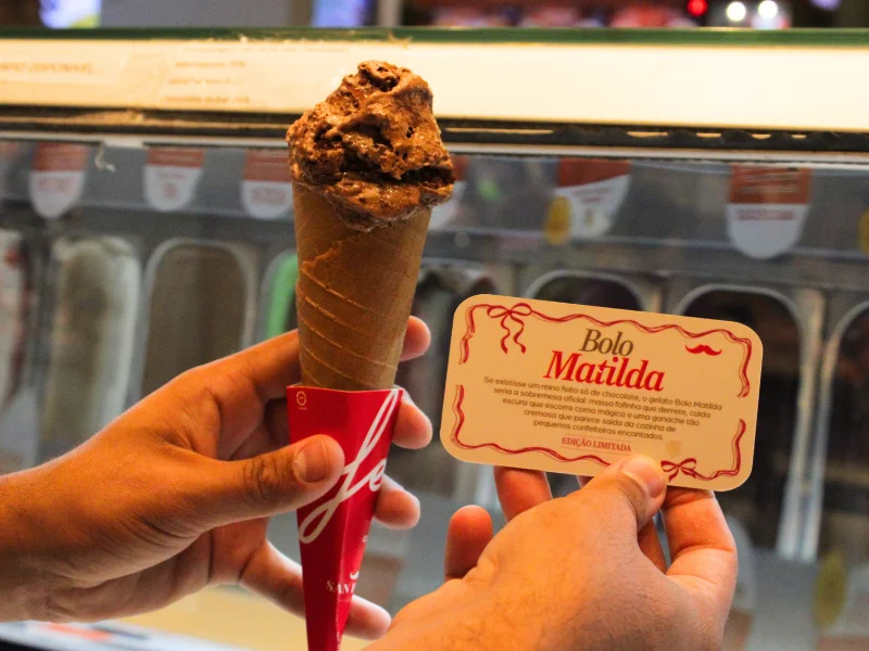 San Paolo lança gelato no sabor Bolo Matilda